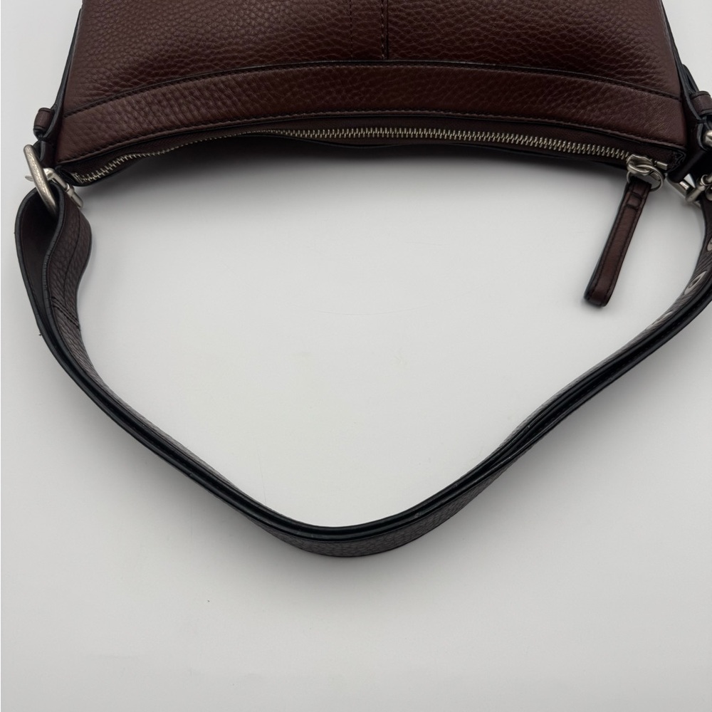 Auth Coach Y2K East West Pebbled Leather Soho Crossbody Handbag Brown F12321 - Picture 5 of 16